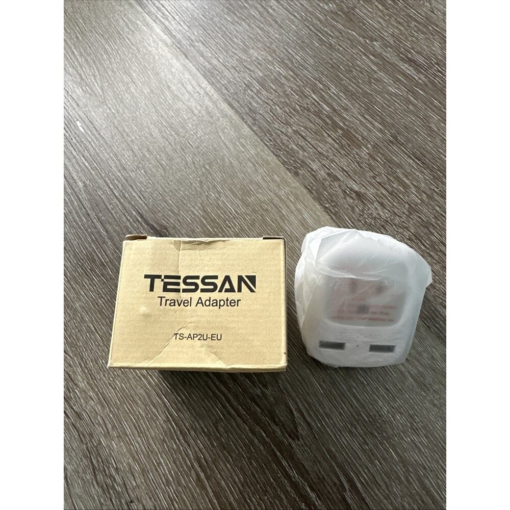 Tessan Type C Travel Adapter with USB Port - TS-AP2U-EU-Gray